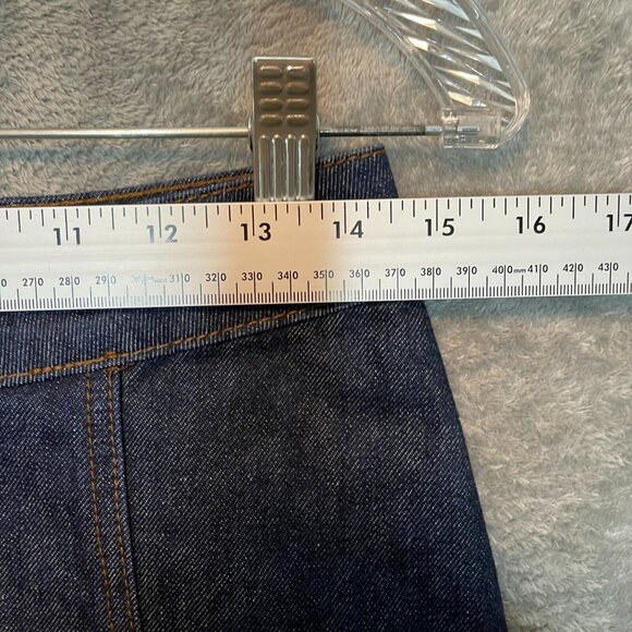 Altard State Women Y2K Bratz Dark Wash Zip Front A Line Mini Denim Skirt XS - Picture 6 of 10